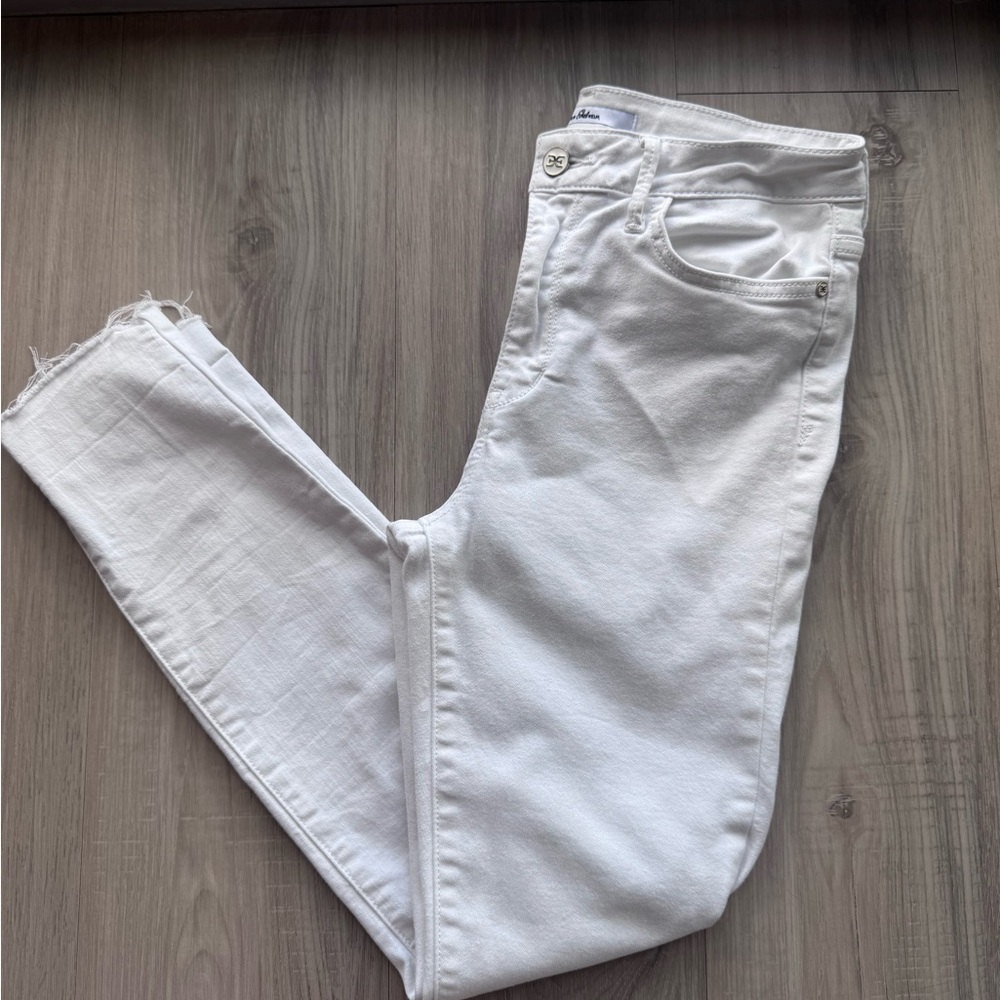 Sam Edelman High Rise White Skinny Jeans Lightweight Denim - "The Stilleto"